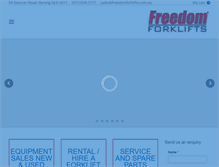 Tablet Screenshot of freedomforklifts.com.au
